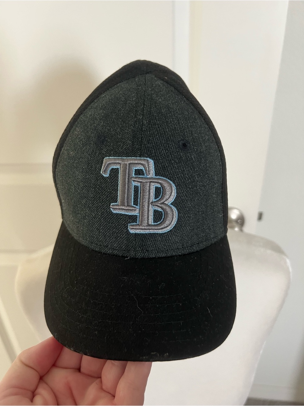 NWOT Toddler / Child Tampa Bay Rays Black/Gray Logo Baseball Cap